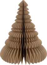 J-Line décoration Sapin De Noël à poser Plinant - papier - beige - large