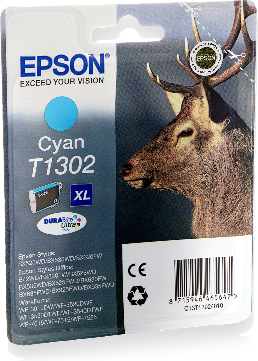 Epson T1302 - Inktcartridge / Cyaan
