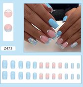 Dazori-plaknagels-kunstnagels-press on-nep nagels-24tips-Z473