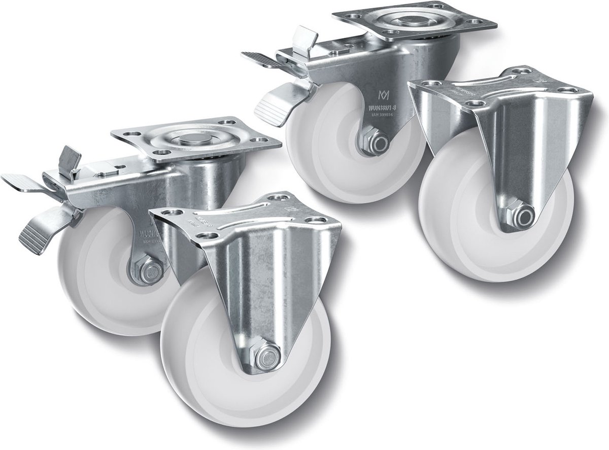 Parkside Transportwielen Transportwieltjes Set 4 Delig Met Vaste parkside-transportwielen-transportwieltjes-set-4-delig-met-vaste
