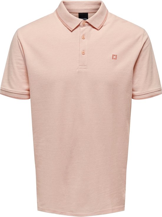 ONLY & SONS ONSFLETCHER LIFE SLIM SS POLO NOOS Heren Poloshirt - Maat L