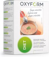 Oxyform diëtetieke Oosterse soep | Set van 2 voordelige etuis (12 maaltijden) I 84 cal per eiwitsoep I Poederbereiding I Laag in Vet Calorieën Suikers I Verrijkt met vitamines