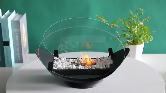 Cheminée décorative de table au bioéthanol ronde 21cm – La