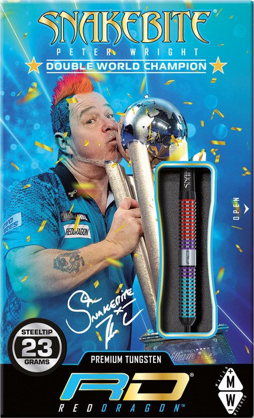 Red Dragon Peter Wright Spirit 90% - Dartpijlen van Merkloos — afbeelding 3
