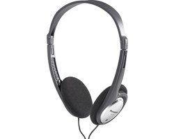 Panasonic RP-HT030 On Ear koptelefoon Kabel Zwart, Zilver Lichtgewicht