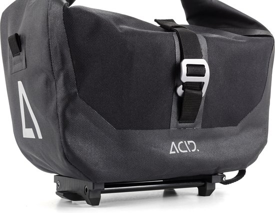 ACID Fietstas TRUNK - Waterbestendig - Reflecterende elementen - Inh. 12L - TPU - Zwart van ACID — afbeelding 2
