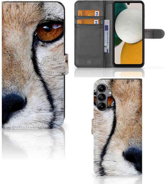 Samsung Galaxy A34 Telefoonhoesje met Pasjes Cheetah
