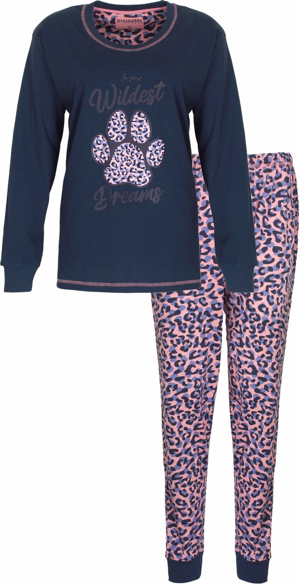 Irresistible Dames Pyjama - Katoen - Donker Blauw