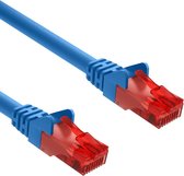 Cat 6 | U/UTP | Netwerkkabel | Patchkabel | Internetkabel | 10 Gbps | 15 meter | Blauw | Allteq