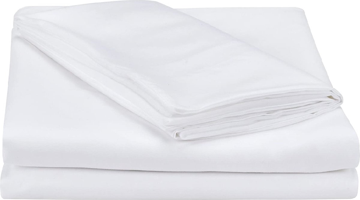 Princess Dekbedovertrek-Hotellinnen Dekbedovertrek - 100% Katoen-Eenpersoons-140x200/220cm +1 kussensloop 60x70c m-Wit