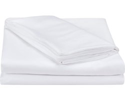 Princess Dekbedovertrek-Hotellinnen Dekbedovertrek - 100% Katoen-Eenpersoons-140x200/220cm +1 kussensloop 60x70c m-Wit