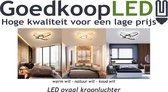 LED ovaal kroonluchter 65w 3 in 1 kleur