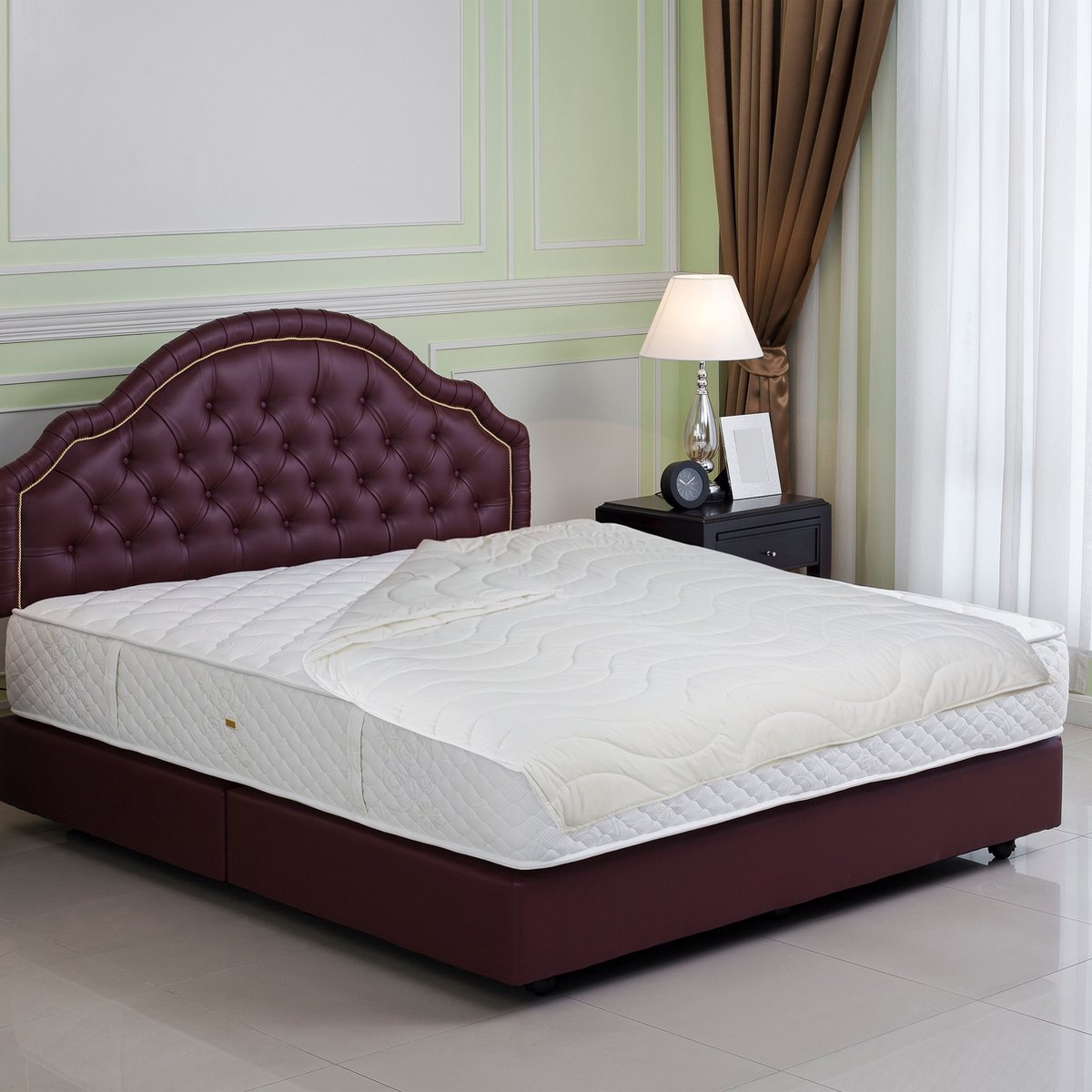4 seizoenen dekbed - Oeko-Tex Standard 100 - polyester - zacht winter- en zomerdekbed - 155 x 220 cm - wit thumbnail 2