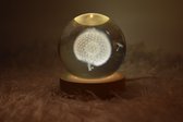 Lumina Spacelamp Paardenbloem- Tafellamp - Nachtlamp - LED - Decoratie-Retro/Industrieel - cadeau
