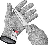 Deiss Pro schnittfeste Handschuhe in Lebensmittelqualität, Anti-Schnitt-Handschuhe für sicheres Kochen, Grillen, Hausarbeit und Gartenarbeit – Handschutzhandschuhe der Stufe 5, lange Stulpe