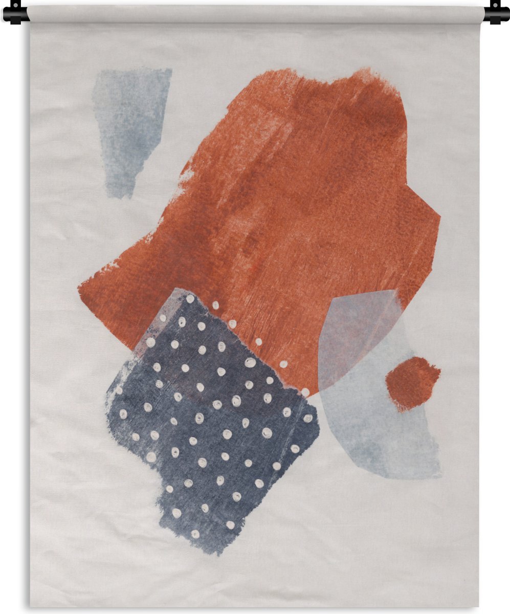 Wandkleed - Wanddoek - Abstract - Verf - Kleuren - Pastel - 60x80 cm - Wandtapijt