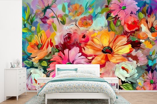 Bloemen - Kleurrijk - Kunst - Olieverf