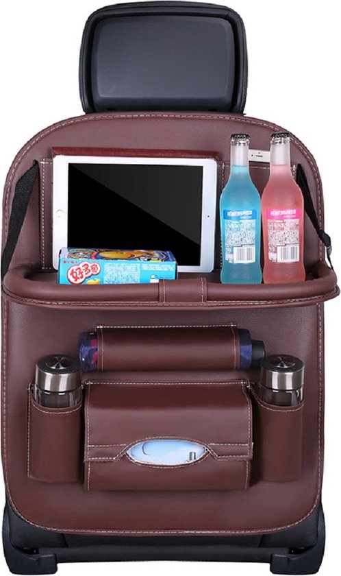 BAKAJI Organizer voor rugleuning, autostoel, met klaptafel, 4 USB BAKAJI Organizer voor rugleuning, autostoel, met klaptafel, 4 USB