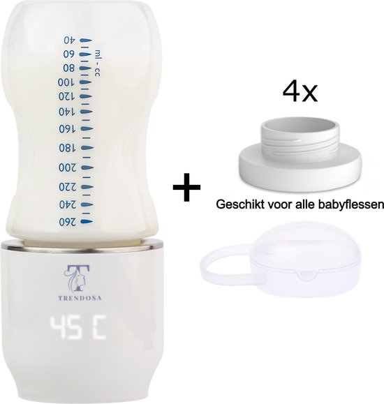 Trendosa Flessenwarmer Set - Draagbare Baby Flessenwarmer voor Onderweg-geschikt voor alle babyflessen- incl speendoosje