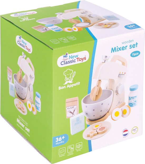 New Classic Toys - Ensemble - Robot Mixer - Blanc