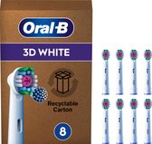 Bol.com Oral-B 3D White Pro - Opzetborstels met CleanMaximiser Technologie - 8 Stuks - Brievenbusverpakking aanbieding