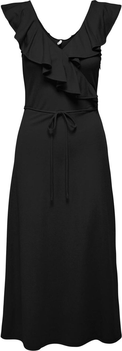 Only Jurk Onljany S/l Frill Dress Jrs 15294430 Black Dames Maat - M