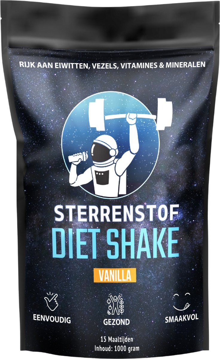 Sterrenstof Diet Shake - Maaltijdshake - Vanille - Afvallen - 15 maaltijden