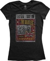 The Beatles Hard Days Night Faces Mono Women's T-Shirt - Official Licensed, 100% Cotton, Black - View #6