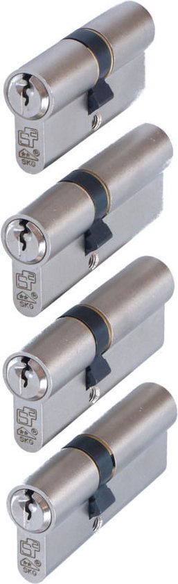 GERCAR Sluitcilinder 45/45 - Dubbele Cilinder - 2 Stuks Gelijksluitend - Inbraakklasse A - Incl. 10 Sleutels - 90 Mm