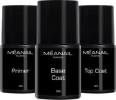 Méanail Gellak – Starterspakket - Primer 10ml - Base Coat 10ml - Top Coat 10ml - voor Led Lamp - Gel nagellak