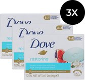 Dove Beauty Cream Bar Restoring - 90 grammes (ensemble de 3)