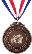 Akyol - motor medaille bronskleuring - Motor - de beste motorrijder - motorrijder - leuk kado voor iemand die van motor rijden houd