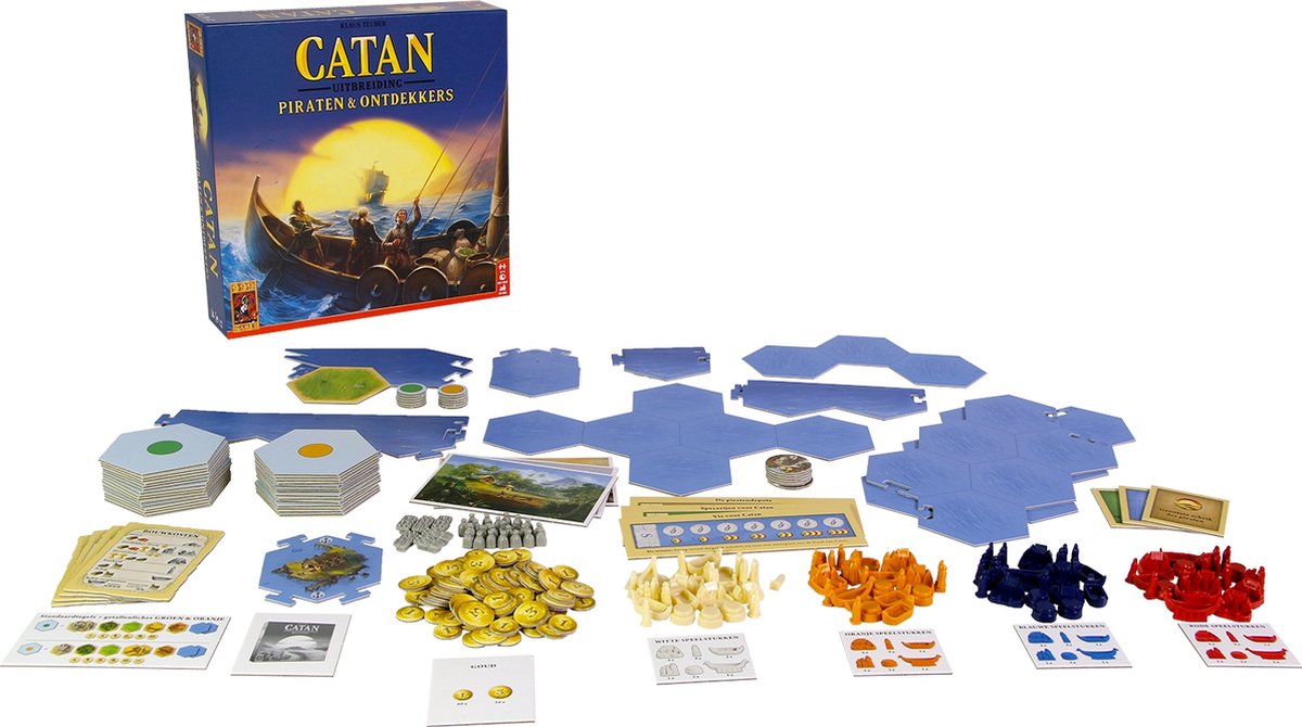 999 Games - Catan: Uitbreiding Piraten en Ontdekkers Bordspel — afbeelding 6