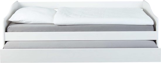 Interlink - Uitschuifbed Leonie | 90 x | Wit - 90x200 - Wit