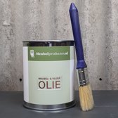 Complete set Meubelolie, Vloerolie, Hardwaxolie Combi-deal Half Wit + Blank Mat - Voor behandeling van hout met een natuurlijke Onbehandelde uitstraling en om vergeling te voorkomen. Inhoud voor +/- 20 vierkante meter.
