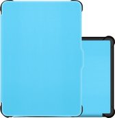 Hoes Geschikt voor Kobo Clara HD Hoesje Bookcase Cover Book Case Hoes Sleepcover - Lichtblauw