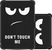 Hoes Geschikt voor Kobo Clara HD Hoesje Bookcase Cover Book Case Hoes Sleepcover - Don't Touch Me