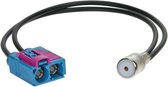 Antenne Adapter Dubbel-Fakra > ISO Audi / Seat / Skoda / VW