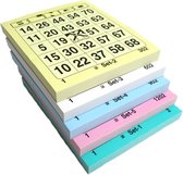 Bingo kaarten 1-75 Kleurset A 5×100 vel