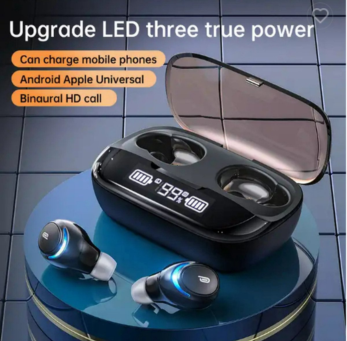 Belkin SoundForm ClearFit Open-Ear Wireless Earbuds, lichte langdurig comfortabele draadloze oordopjes, waterbestendig (IPX5), draadloze oortjes voor sport, hiken, fietsen, hardlopen en meer - Zwart