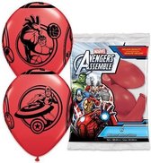 Avengers Assemble ballonnen rood ø 30 cm. 6 st.