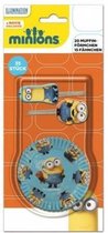 Minions cupcake vormpjes en prikkertjes set