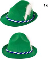 Tiroler hoed groen jagershoedje - Oktoberfest| hoedje| Tirol |bierfeest| Apres ski| festival