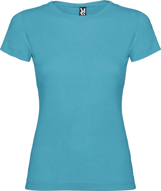 T-shirt 'Jamaica' dames met korte mouwen Turquoise - 9/10