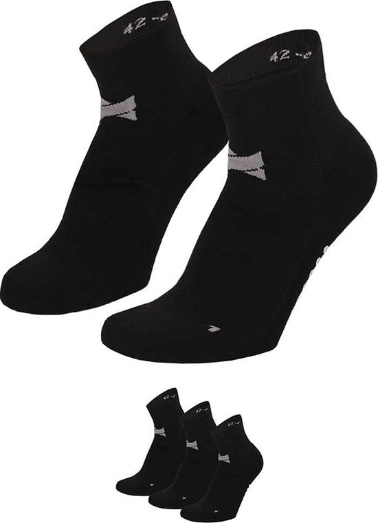 Xtreme Yoga Sokken Zwart - 6 paar - Pilates sokken - Antislip - Anatomisch voetbed - Maat 39/42 van Xtreme — afbeelding 4