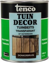 Tenco tuindecor beits transparant donkerbruin - 1 liter