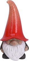 Pro Garden Grumpy - Polystone - avec grand chapeau rouge - 32 cm