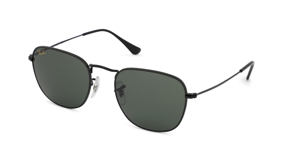 Ray-Ban RayBan Frank Legend Gold zonnebril - zwart montuur met groene klassieke G-15 lenzen - 51 mm - RB3857 9199/31 51-20