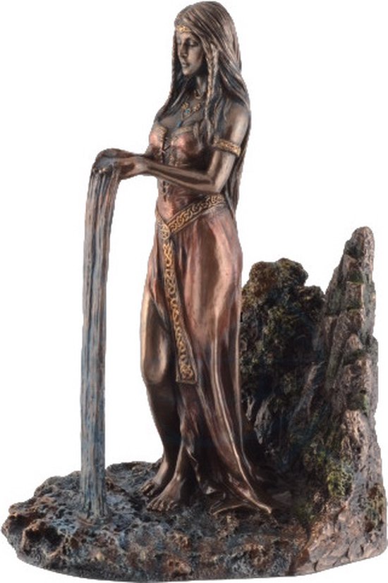 MadDeco - beeld - Keltische - Moeder Godin - van de aarde - Danu - Dana - 16x16x23