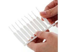 Doodadeals® Douchekop Borstel – 50 Stuks (5x10) – Voor het Grondig Reinigen van Sproeigaatjes